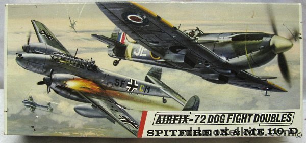 Airfix 1/72 Spitfire IX and Bf-110D - Dogfight Doubles Issue, D361F plastic model kit